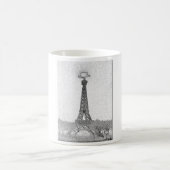 Paris, Texas Eiffel Tower Drawing Koffiemok (Center)