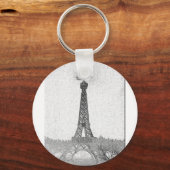 Paris, Texas Eiffel Tower Drawing Sleutelhanger (Voorkant)