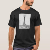 Paris, Texas Eiffel Tower Drawing T-shirt (Voorkant)