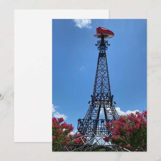 Paris, Texas Flat - Hartelijk dank Bedankkaart (Voorkant / Achterkant)