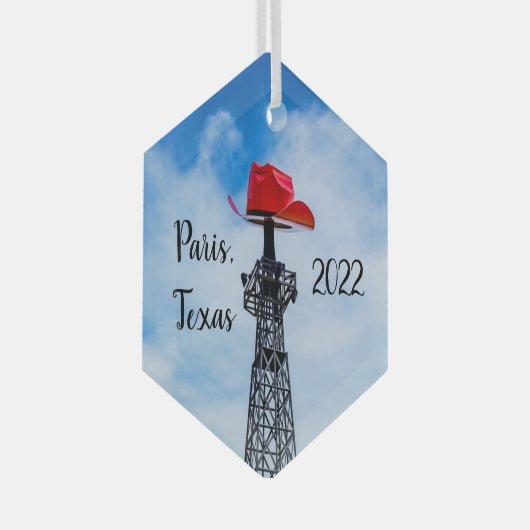 Paris, Texas - Red Cowboy Pet Ornament (Voorkant Rechts)