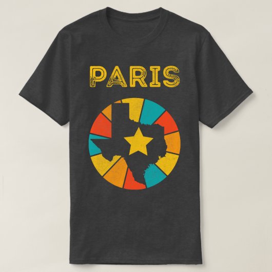 Paris Texas Vintage Verdrietig Souvenir 1 T-shirt (Design voorkant)