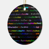 Paris Text Design I Ornament (Links)