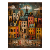 Paris: The City of Light - Whimsical Art Perfect Poster (Voorkant)