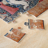 Paris The Lady en Unicorn Medieval Puzzle Legpuzzel (Zijkant)