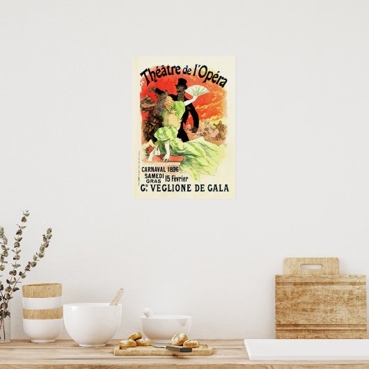 PARIS THEATER DE L'OPERA Advertisement Poster (Keuken)