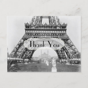 Paris Thema Dank je wel Briefkaart