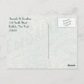 Paris Thema Dankjewel Briefkaart (Achterkant)