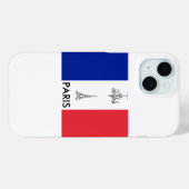 Paris Thema Eiffeltoren Franse Vlag Case-Mate iPhone Case (Achterkant (horizontaal))