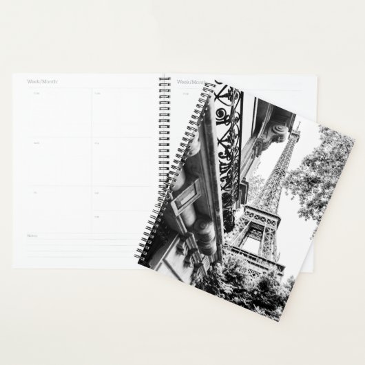 Paris Thema Gift in zwart-wit Planner (Display)
