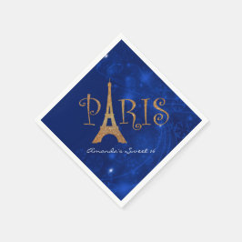 Paris Thema Sweet 16 Aangepaste Verjaardags Servet