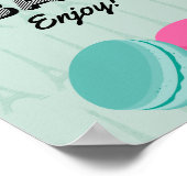 Paris Thema Verjaardag Snoep Bar Poster teken (Hoek)