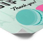 Paris Thema Verjaardagscadeaus Kaarten Poster teke (Hoek)