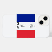 Paris Theme Franse vlag Case-Mate iPhone Case (Achterkant (horizontaal))