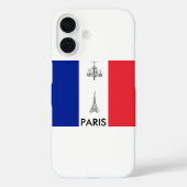 Paris Theme French Flag Case-Mate iPhone Case (Achterkant)