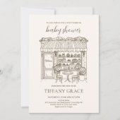 Paris Theme French Patisserie Baby Shower Kaart (Voorkant)