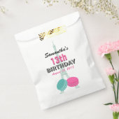 Paris Theme Happy Birthday Treat Favor Bags Bedankzakje (Gezegeld)