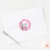Paris Theme Party Stickers voor Baby shower (Envelop)