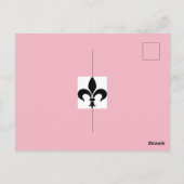 Paris Theme Pink French Patisserie Briefkaart (Achterkant)