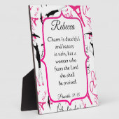 Paris Theme Proverbs 31 Vrouw Fotoplaat (Zijkant)