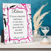 Paris Theme Proverbs 31 Vrouw Fotoplaat (Zijkant)