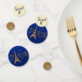 Paris Theme Sweet 16 Feesttafel Confetti