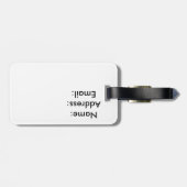 Paris Thgerespecteerd Bagagelabel (Achterkant horizontaal)