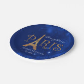 Paris ThMED Sweet 16 Custom Paper Borden Papieren Bordje (Gekanteld)