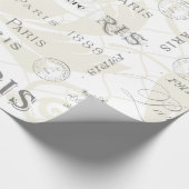 Paris Thmed Wedding   Cadeaupapier (Hoek)