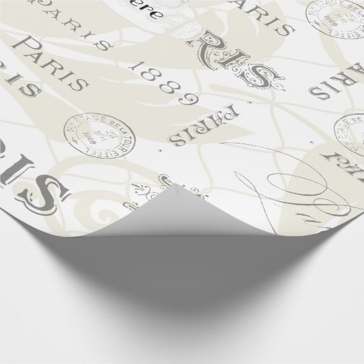 Paris Thmed Wedding   Cadeaupapier (Hoek)