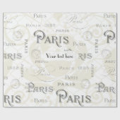 Paris Thmed Wedding   Cadeaupapier (Vlak)