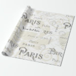 Paris Thmed Wedding Cadeaupapier<br><div class="desc">Het Pak van de Partij van de Weddenschap van Parijs is klaar om aan uw gebeurtenisspecificaties worden aangepast. Bekijk het volledige assortiment overeenkomende producten in deze exclusieve set en meer hier... </div>