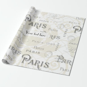 Paris Thmed Wedding   Cadeaupapier