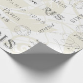 Paris Thmed Wedding   Cadeaupapier (Hoek)