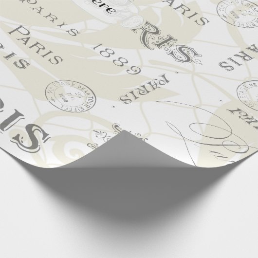 Paris Thmed Wedding   Cadeaupapier (Hoek)