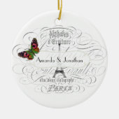 Paris Thmed Wedding Keramisch Ornament (Voorkant)