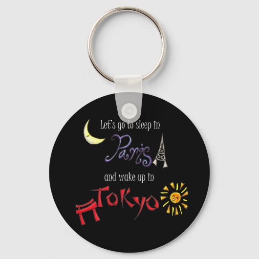 Paris Tokyo Sleutelhanger (Voorkant)