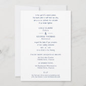 Paris Tour Eiffel Colorful Cityscape Wedding Kaart (Achterkant)