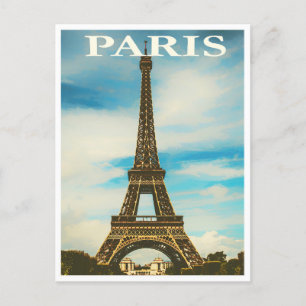 Paris Tour Eiffel France vintage Briefkaart