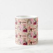 Paris Travel Briefkaart Poster Design Koffiemok (Center)