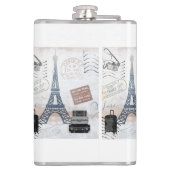 Paris Travel Collage Heupfles (Achterkant)