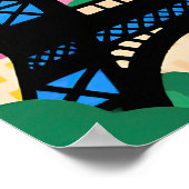 Paris Travel   Pop Art Poster (Hoek)