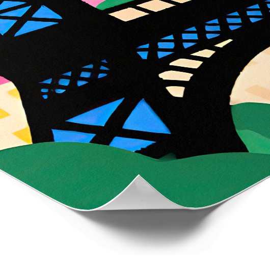 Paris Travel   Pop Art Poster (Hoek)