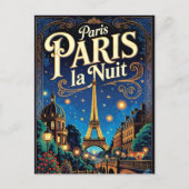 Paris Travel Poster,  Briefkaart (Voorkant)