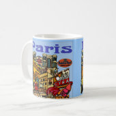 Paris Travel Poster Koffiemok (Voorkant links)