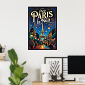 Paris Travel Poster, Poster (Thuiskantoor)