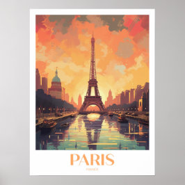 Paris Travel Print kunst aan de muur