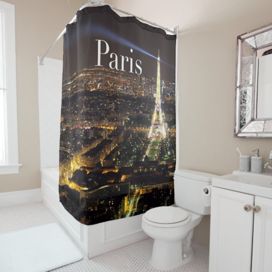 Paris Très Chic Eiffel Tower Shower Curtain Douchegordijn (In situ)