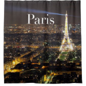 Paris Très Chic Eiffel Tower Shower Curtain Douchegordijn (Voorkant)