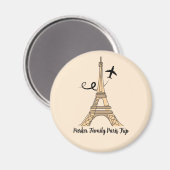 Paris Trip Chique Eiffeltoren Magneet (Voorkant / Achterkant)